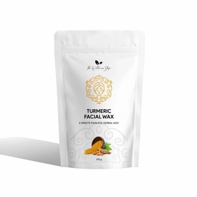 TURMERIC FACIAL WAX - 5 MINUTE PAINLESS HERBAL WAX POWDER (100g) 3.52 Ounce (Pack Of- 1)