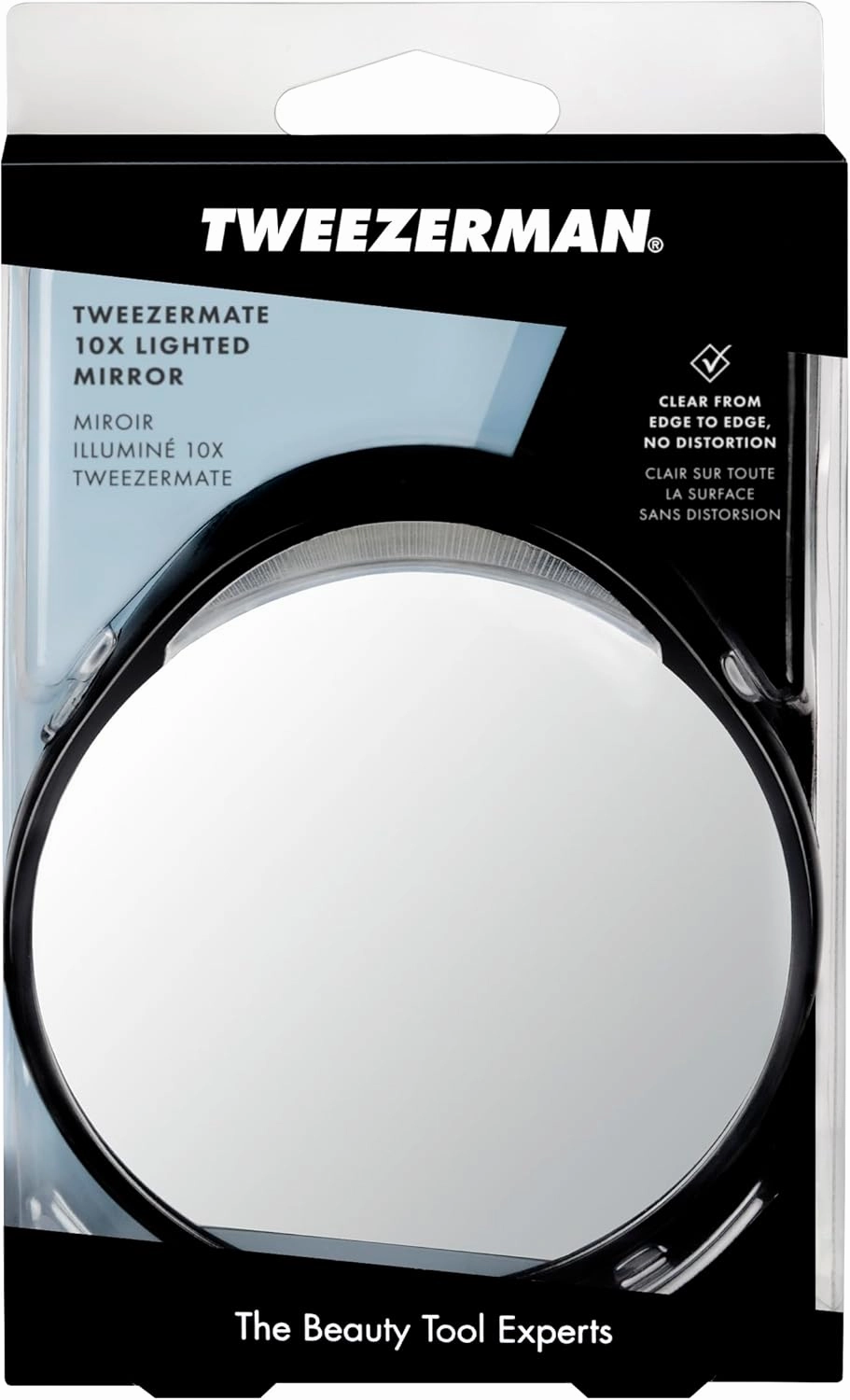 Tweezerman Tweezermate 10X Lighted Wall Mount Mirror
