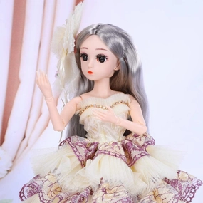UCanaan BJD Dolls 1/4 SD Smart Doll 18 Inch 18 Ball Jointed Doll DIY Toys with Full Set Clothes Shoes Wig Makeup, Best Gitfs for Girls Christmas Birthday
