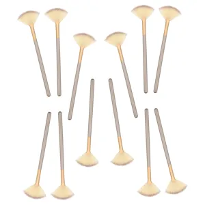 VICASKY Quality 12-piece Makeup Brush Set Fan Mask Brush for Face Mask Application Beauty Treatments