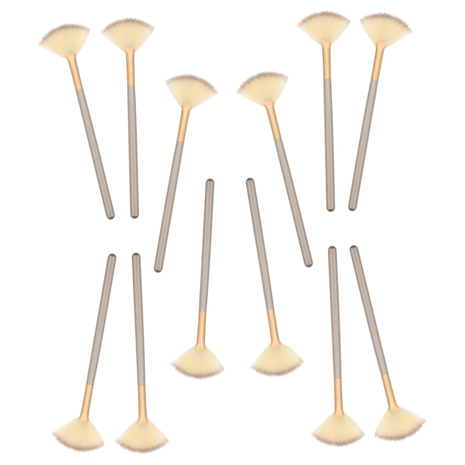 VICASKY Quality 12-piece Makeup Brush Set Fan Mask Brush for Face Mask Application Beauty Treatments
