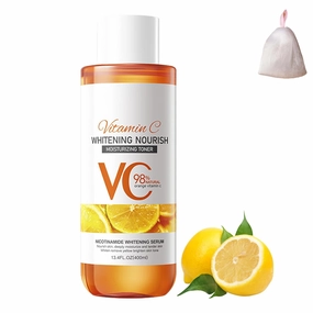 Vitamin C and Lemon Niacinamide Body Wash, Vitamin C Rejuvenation Body Lotion, Deep Cleansing, Brightens and Nourishes the Skin, Smoother-Looking Skin, 500ml (1pcs Toning)