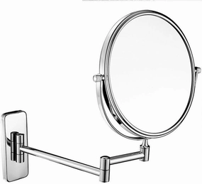 Wall-Mounted Makeup Mirror Wall-Mounted Makeup Mirror European Creative Bathroom 8 Inch Double-Sided Folding