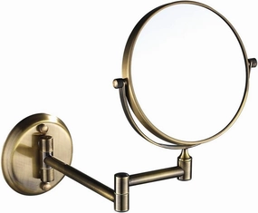 Wall Mounted Makeup Mirrors Magnifying Extend Sturdy Adjustable Cosmetic Mirror Bathroom Shaving Vanity Mirror (Color : 3X, Size : 6inch)