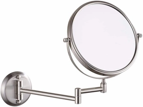 Wall Mounted Makeup Mirrors Magnifying Extend Sturdy Adjustable Cosmetic Mirror Shaving Bathroom Vanity Mirror(3X,8inch)