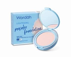 Wardah LGHT Powder Foundation Extra Cover SPF 15 (03 Sheer Pink), 12 gram