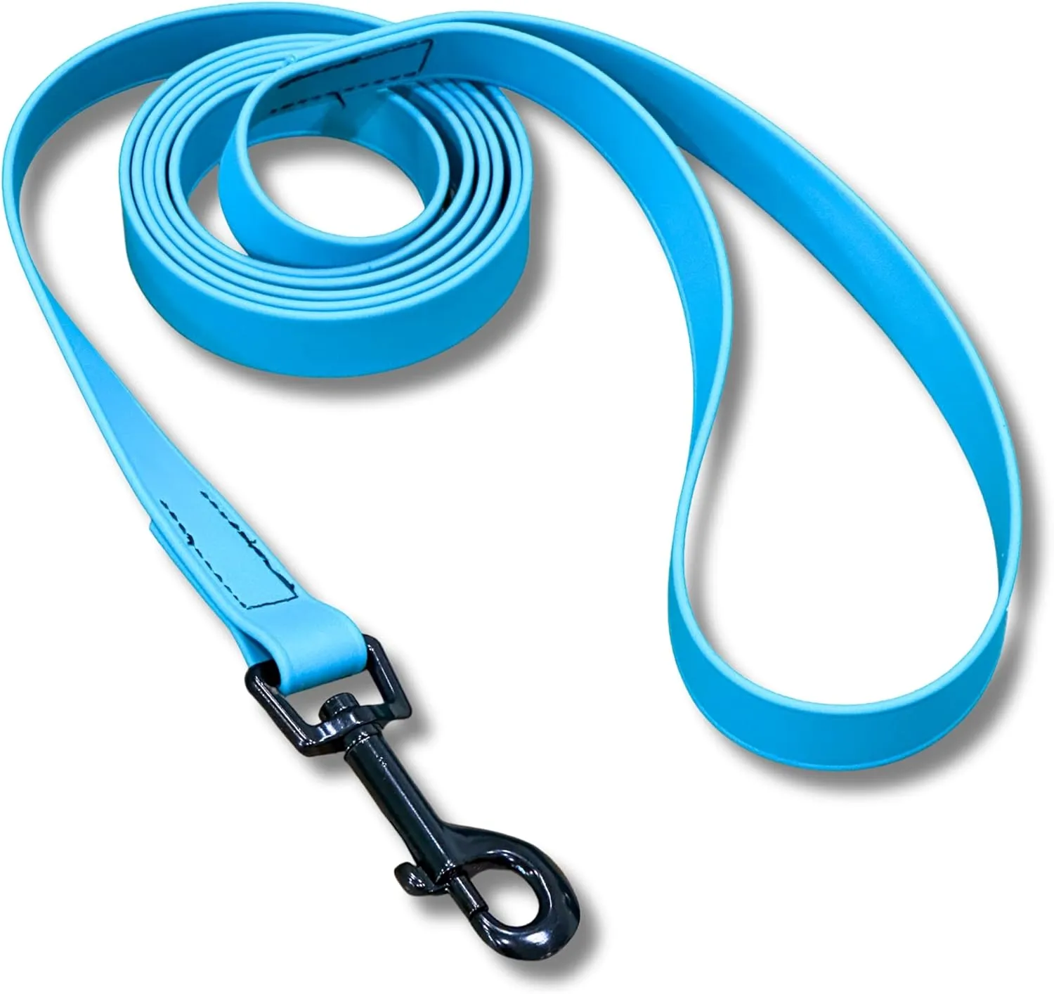 Waterproof Dog Leash/Lead - Stink-Proof Water-Proof Strong Biothane - 6 Ft - Hand Made in USA! (6', Red)