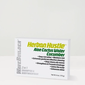 WaveBuilder Herban Hustle 2 in 1 Shampoo & Bodywash Bar 6oz