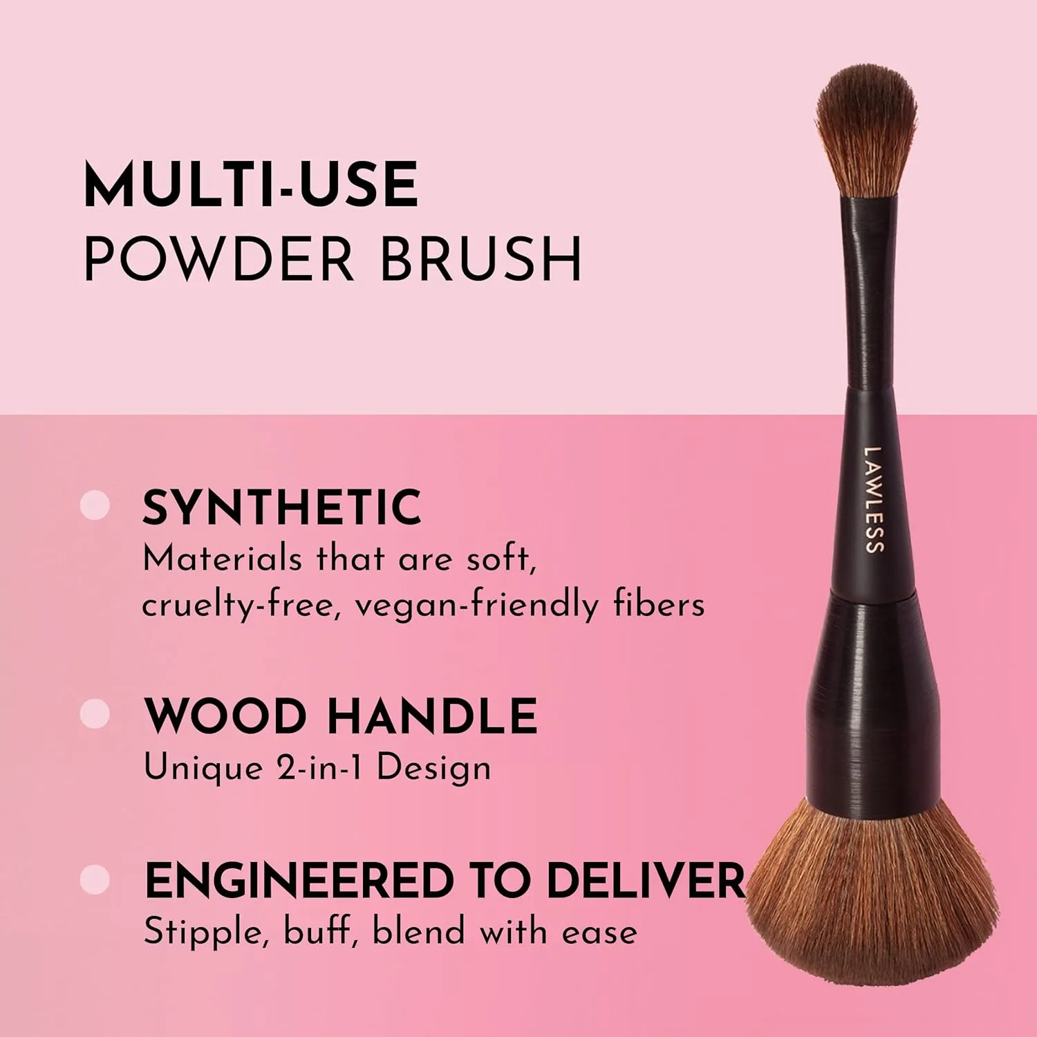 Women's Dual Ended Powder Brush, 1 Count
