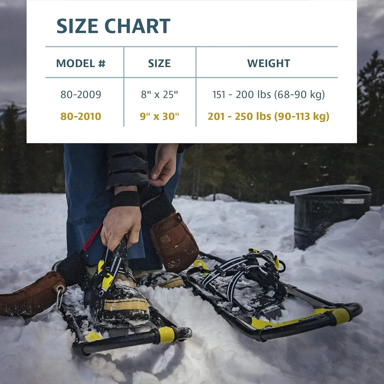 Yukon Charlie's Elite Spin Snowshoe, Multiple Sizes