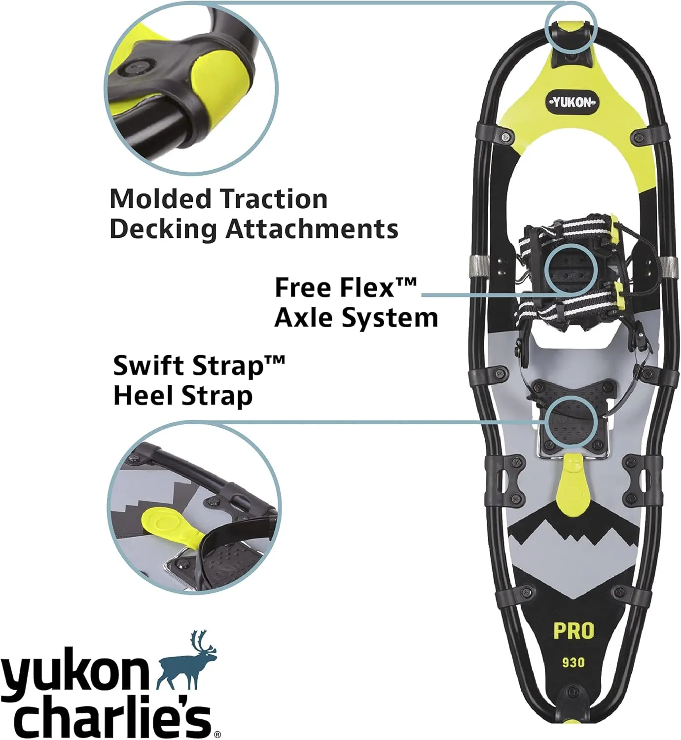 Yukon Charlie's Elite Spin Snowshoe, Multiple Sizes