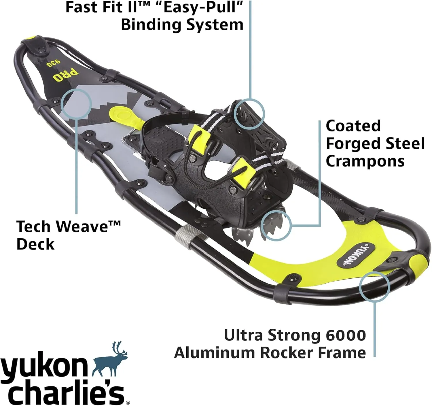 Yukon Charlie's Elite Spin Snowshoe, Multiple Sizes