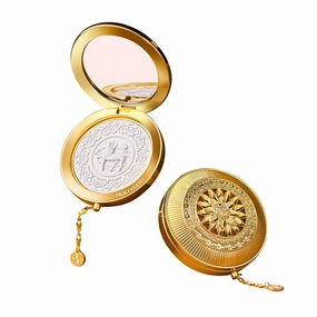 ZEESEA [Palace Identity] Hippogriff Compact Powder，Hosta Wing Deer Lock Makeup Powder, Clear White Jade