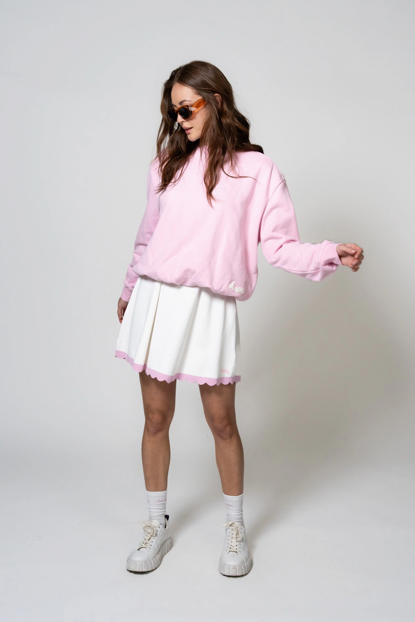 Zuri Balloon Sweatshirt Soft Blush